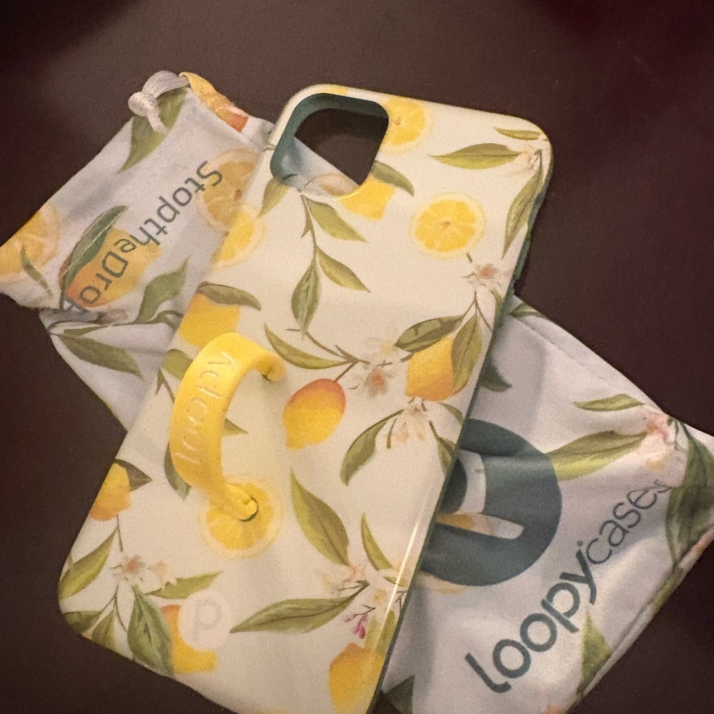 Loopy Case Lemon Print Phone Case for IPhone 14 Plus